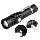 Strong Light Led flashlight 18650 Rechargeable USB T6 torch linterna Zoomab N0R2