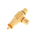 2x RCA Plug Male to 2 RCA Socket Female Connector Adaptor