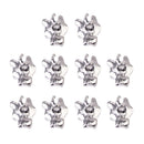 10Pcs Crystal Rhinestone Leaves Charms Pendants for DIY Jewelry Making