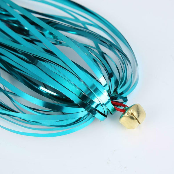 5pcs Funny Ring Paper Cat Stick Teaser Wand Playing Rod Cats Toys with Bell