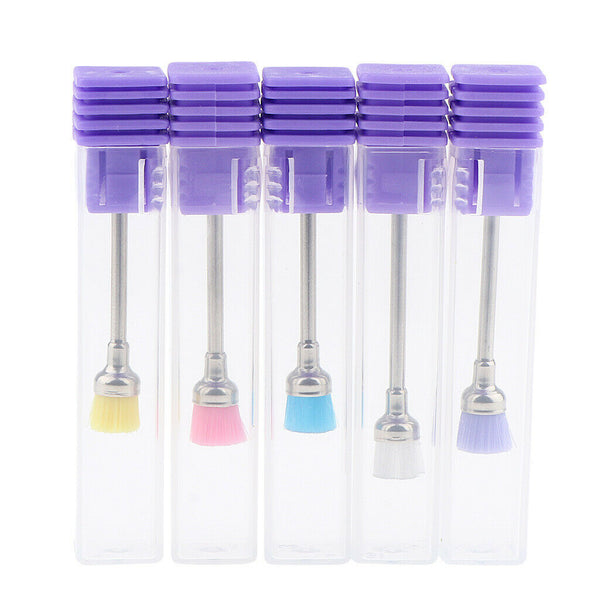 5pcs Electric Nail Art Drill Cleaning Brush Manicure Polishing Tips Brushes