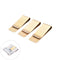 Fashion Simple Metal Money Clip 2 Colors Man Clamp Holder For Money Wallet Bj