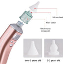 White Baby Electric Nasal Aspirator Adjustable Manual Nose Cleaner Recharge