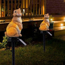 Solar Garden Ornament Rabbit Pattern Lawn Lamp Outdoor Decor LED Sculpture E0V6