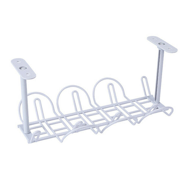 5X(1Pc Socket Storage Rack Plug Wire Organizer Holder Table Bottom Power C F6K9)