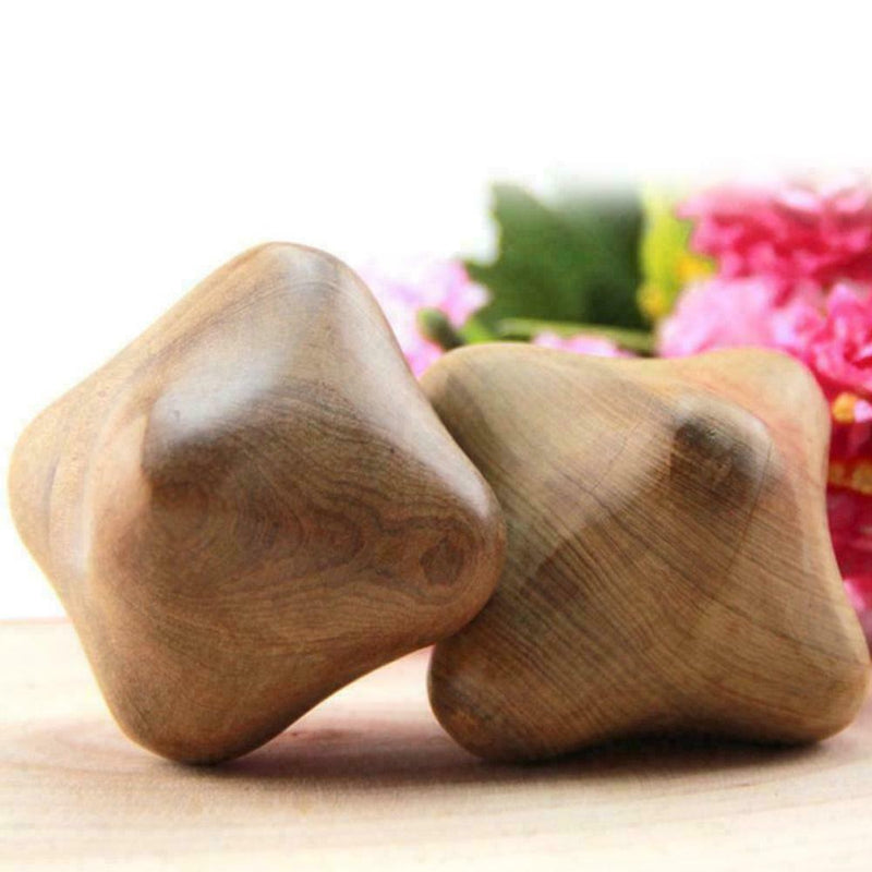 Fragrant Wood Body Reflexology Acupuncture Shiatsu Thai Roller Therapy Mass R7M3