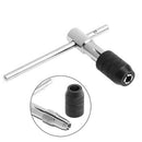 T-Handle Tap Wrench Chuck Type Capacity M3-M6 1/8"-1/4" Adjustable Hand Too E2M1