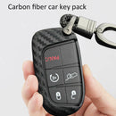 Carbon Fiber Key Fob Chain For Jeep Dodge Chrysler Accessories Cover Cas DQL