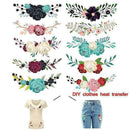 10x Patches for Kids Womens Clothes Flower Patch Heat Transfer Iron Stickers H7