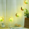 1.5m 96LED Lamp String Kiwi Fruit Shape Copper Battery Wedding Party Decor