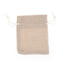 2PCS Linen Jewellery Drawstring Pouch Ring Beads Candy Bags Burlap Gift khaki JR