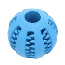 5cm Pet Toys Rubber Interactive Ball for Dog Chew Tooth Cleaning(Blue)