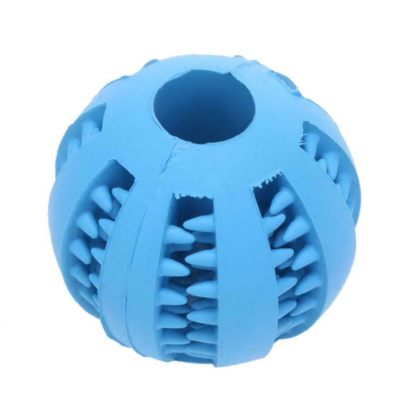 5cm Pet Toys Rubber Interactive Ball for Dog Chew Tooth Cleaning(Blue)