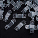 100pcs 10mm LED Fixing Silicon Mounting Clips LED Strip Light Connector ClipsLJA