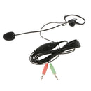 Corded PC Headset with Microphone, Dual 3.5mm Jack Noise Cancelling Monaural