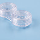 2x contact lens box clear objective travel portable case storage container lj
