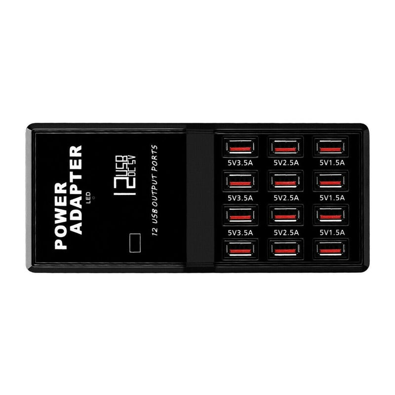 Multi Port USB Charger 12 Ports AC Adapter Travel Wall Hub Charging Station US