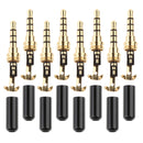 8 Piece 3.5mm 4 Pole Male Replacement Audio Jack for All Headphones Plug Repair