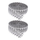 2pcs 5yard Rhinestone Chain Trim Sewing Applique Craft 27mm Wedding Decor