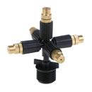 Garden Sprinklers Automatic Adjustable Watering Grass Lawn Rotating 5 Nozzle Gw