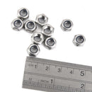10Pcs M6 A2 Stainless Steel Nuts Nylon Collar Elastic Stop Self-lock Locknut
