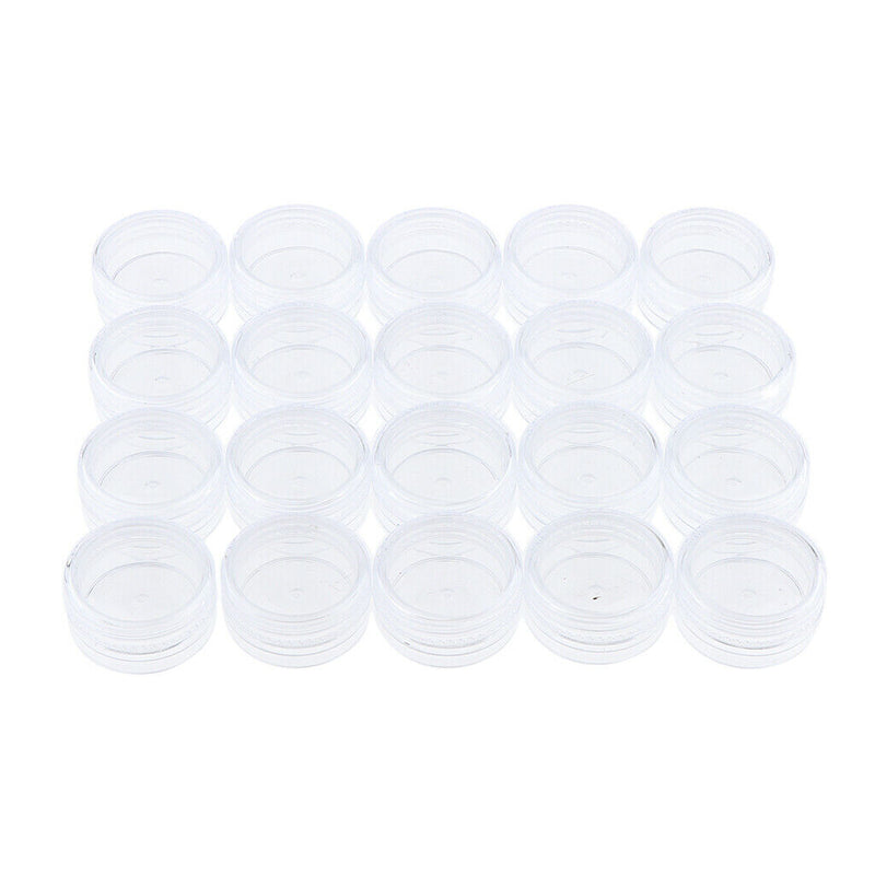 Set of 20,Empty Clear Small Storage Containers for A Wide Variety of Items,Such