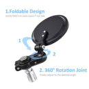 2Pcs/Pair Motorcycle Rear View Mirrors Round 7/8 Inch Handle Bar End Foldab