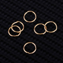 200pcs 8mm Alloy Open Split Jump Rings Pendant Findings Key Chain Craft Make DIY