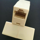 10Pcs RJ45 Connector Coupler Extension Broadband Ethernet Lan w/ Cable Y9T1