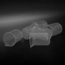6 Pcs Plastic Lab 100mL Graduated Measuring Beaker Cup Clear V9D9