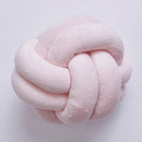 Knot Pillow Plush Throw Pillow Comfortable Sofa Mat for Living Room Pink