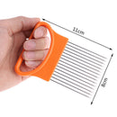 Multi-purpose Onion Cutter Stainless Steel Plastic Vegetable Slicer Meat Nee- OZ