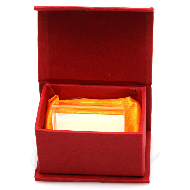 5cm Spectrum Optical Glass Triple Triangular Prism Light 2" Physics Teaching New