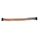 2.54mm Pitch 16 Pin Female to Female IDC Connector Rainbow Color Ribbon Fla B4X1