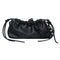 Candy Color Women Handbag Leather Elegant Chain Shoulder Tote Bag (Black)