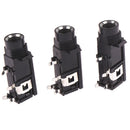 3pcs/lot 6.35mm Jack stereo female socket connector audio adapter 4pin UK _B Hn