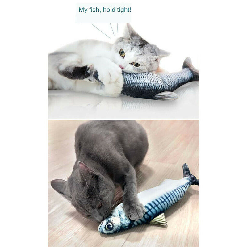 2Pieces Cat Lifelike Electric   Toys Cat Interactive Toys For Cats Supplies