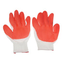 12 Pair Rubber Coat Palm Coated String Knit Work Gloves Large 200mm