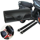 Motorcycle Fork Pouch Luggage Saddle Tool Barrel PU Leather Roll Bag CGY