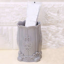 Makeup Brush Pen Holder Cosmetic Storage Case Organizer Carved Pot Desktop