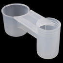 5X Plastic Bird Feeder Clear Water Bottle Drinker Cup for Pigeon Bird OZ