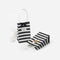 Striped White Kraft Paper Bag Korean Packaging Small Gift Carry Bag Special F7I6