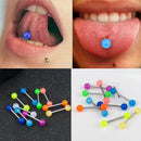 10x Glow In The Dark Luminous Ball Barbell Lip Tongue Ring Body Piercing Jewelry