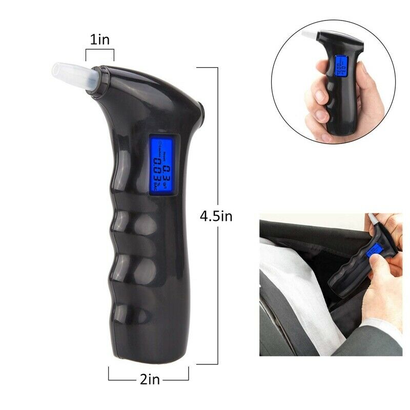 Breathalyzer,Portable Alcohol Breath Tester with LCD Display Digital Fast,H P5J1