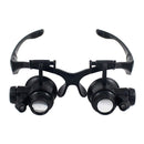 Bracket Headband Magnifying Glass With 2 LED Lights And 6 Interchangeable Lens