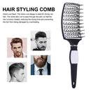 Unisex Detangling Hair Brush Curved Massage Pins Vented Hairbrush Detangler