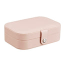 Korean Girls Earrings Plate Jewelry Box Ear Stud Ring Storage Box (Pink)
