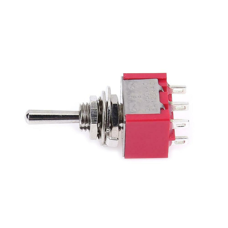 5pcs Mini 3 Positions 6Pin Toggle Switch MTS-223 Dual Reset Power Switch