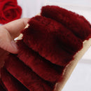 3Pcs/set Winter wine red warm plush car steering wheel cover handbrake covers  Z