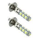2x New Car H1 13 SMD 5050 LED White Head Fog Headlight Light Lamp Bulb 12V